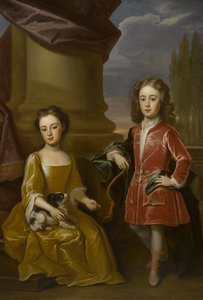 Doppio ritratto di Dudley North e sua sorella, Anne, 1714